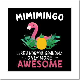 Mimimingo Funny  Mimi Birthday Flamingo Gift Posters and Art